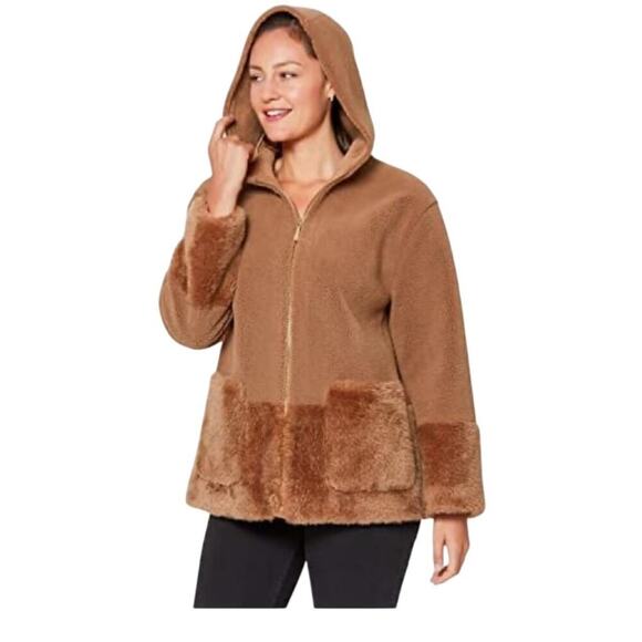 Koolaburra by Ugg Women's Long-Sleeve Hooded Outerwear Fleece Jacket - Picture 4 of 16